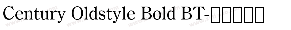 Century Oldstyle Bold BT字体转换